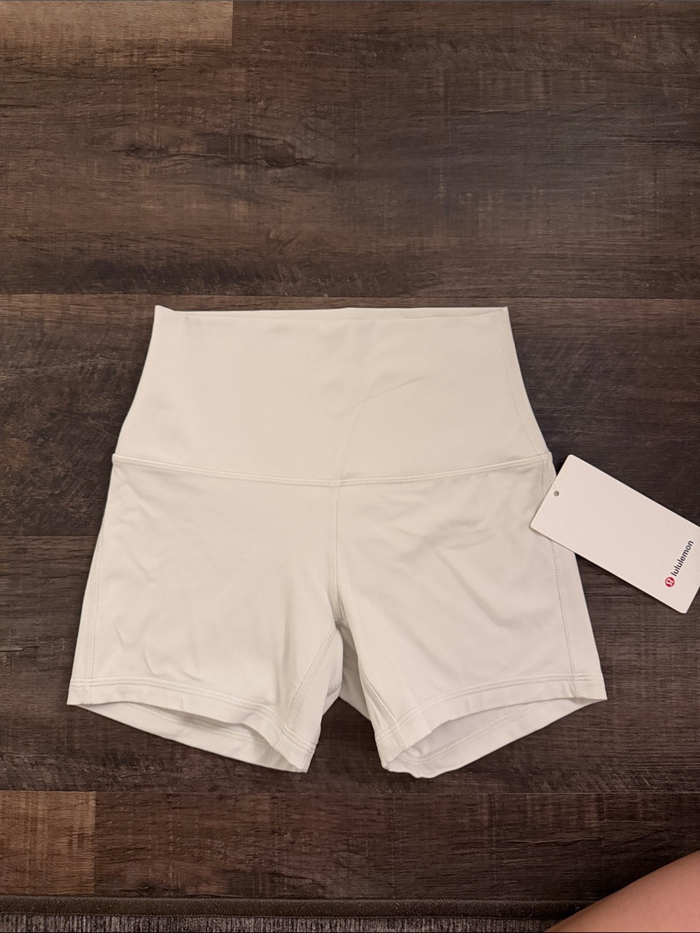 lululemon athletica Cream High-Rise Bike Shorts